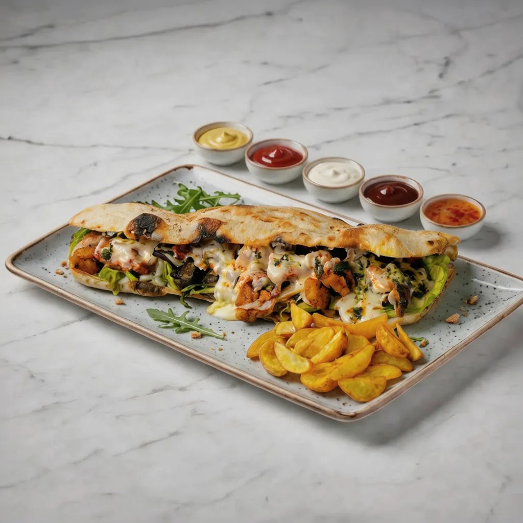 Big panuozzo escalope panée