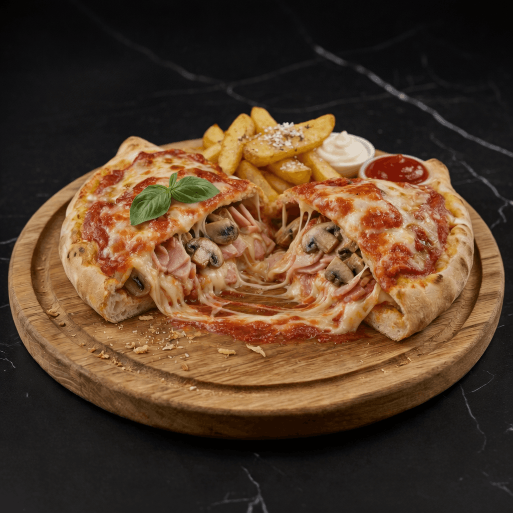 Calzone Jambon, Champignons